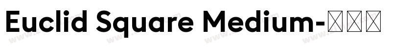 Euclid Square Medium字体转换